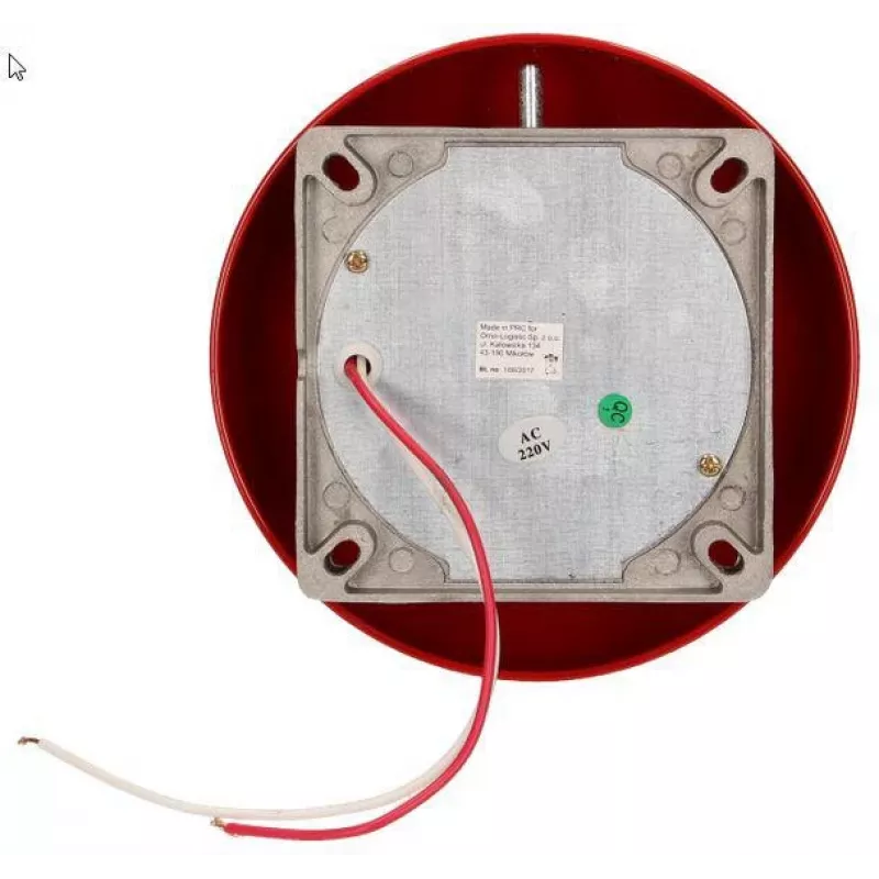 ORNO OR-DP-ML-131 schoolbel 230V AC 85dB rood staal