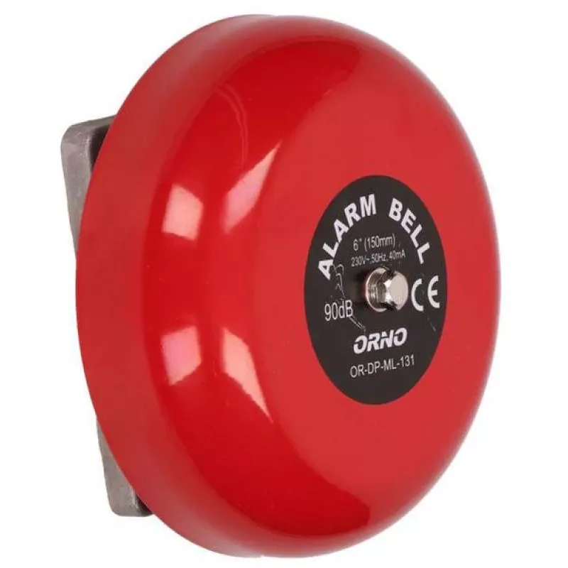 ORNO OR-DP-ML-131 schoolbel 230V AC 85dB rood staal