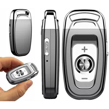 LUXURY-GOODS verborgen mini-spraakrecorder sleutelhanger clip 16GB HD