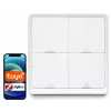 LUXURY-GOODS SC04 ZigBee TUYA slimme scèneschakelaar – 4 toetsen, 12 scènes, wit