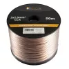 Libox luidsprekerkabel 2x2,50 mm² LB0009-50 audiokabel 50 m transparant