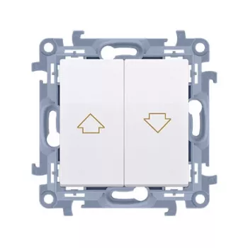KONTAKT SIMON 10 module witte jaloezie-bedientoets pijl schroefklemmen 10A 250V