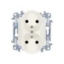 KONTAKT SIMON 10 module wit stopcontact 2x type F met kinderveiligheid schroefklemmen 16A 250V