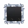 KONTAKT SIMON 10 universele schakelmodule 10AX 250V mat zwart 2x schroefklemmen