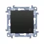 KONTAKT SIMON 10 Module mat zwart deurbelknop zelfklemmen 10AX 250V
