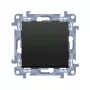 KONTAKT SIMON 10 universele schakelaar 10AX 250V steekklemmen mat zwart 1 module
