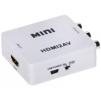 DELTA HDMI-naar-AV-converter - zwart