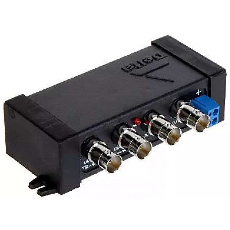 DELTA TR-4P/70 4-kanaals passieve video-balun / transformator voor AHD/TVI/CVI/CVBS tot 70m