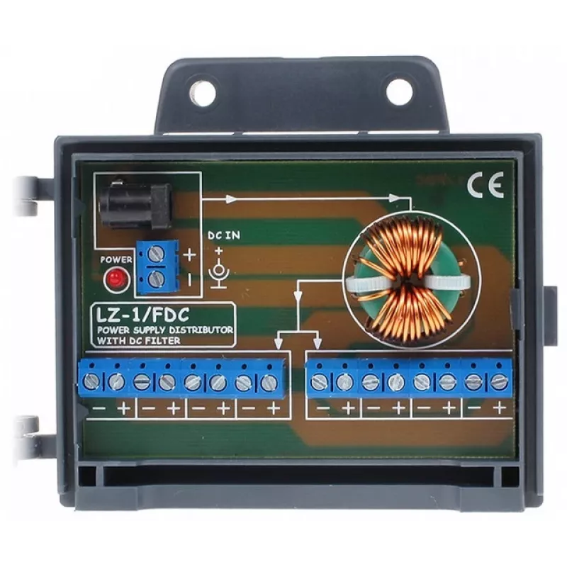 DELTA LZ-1/FDC Power Distribution Terminal Block 8-kanaals 24V DC