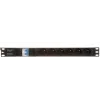 DELTA PD-6/R-2P overspanningsbeveiligde stekkerdoos 6 stopcontacten 2m kabel zwart