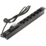 DELTA stekkerdoos 6-voudig PD-6/R-1P zwart 1,5m