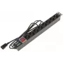DELTA PD-8/R-IEC stekkerdoos 8 stopcontacten overspanningsbeveiliging 230V 10A zwart