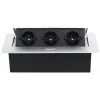 DELTA FPS-3S/CABLE meubelstekkerdoos met 3 stopcontacten, 1,5 m kabel, zwart