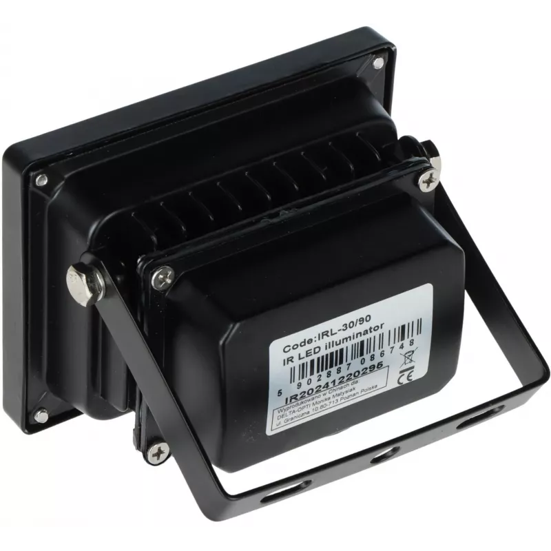 DELTA outdoor IR-straler IRL-30/90 30m 90° 850nm 12V DC IP66 zwart