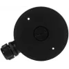 DELTA STG-1280ZJ-DM46(BLACK) aansluitdoos / camerabeugel, zwart, aluminiumlegering