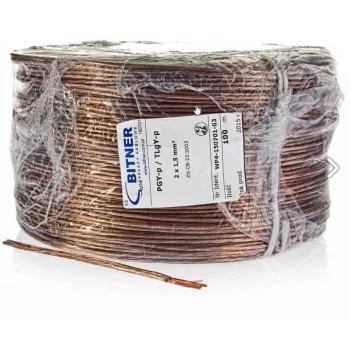 BITNER BiTsound PGY-p (TLgY) 2x0,75mm² luidsprekerkabel rol 100m