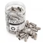 Spacetronik F-Type / IEC coaxiale stekkermodule - 100 stuks wit
