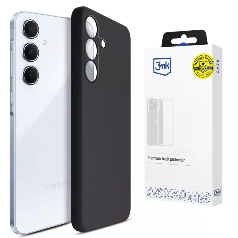 3MK PROTECTION Samsung Galaxy A55 5G - 3mk Hardy Mellow Case zwart