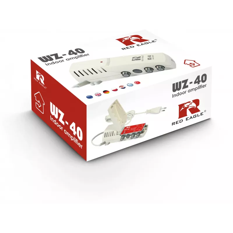 DVB-T/T2 antenneversterker WZ-40 RED EAGLE