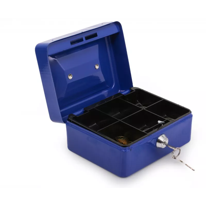 RED EAGLE BOX-150 metalen geldkist met cilinderslot, rood