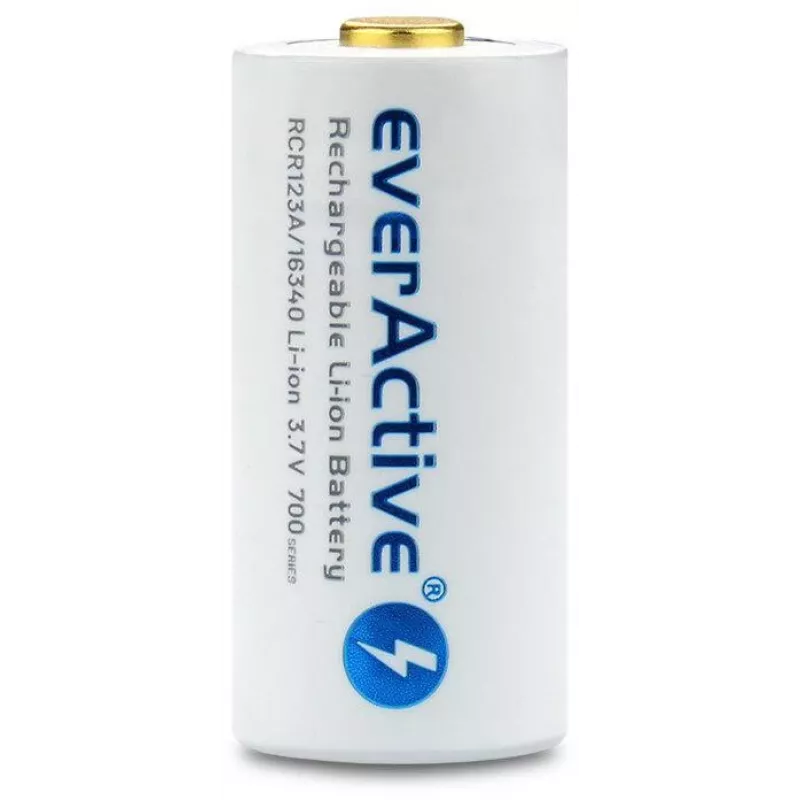 EVERACTIVE 16340 3.7V 700mAh oplaadbare Li-ion-accu met beveiligingscircuit (1 stuk)