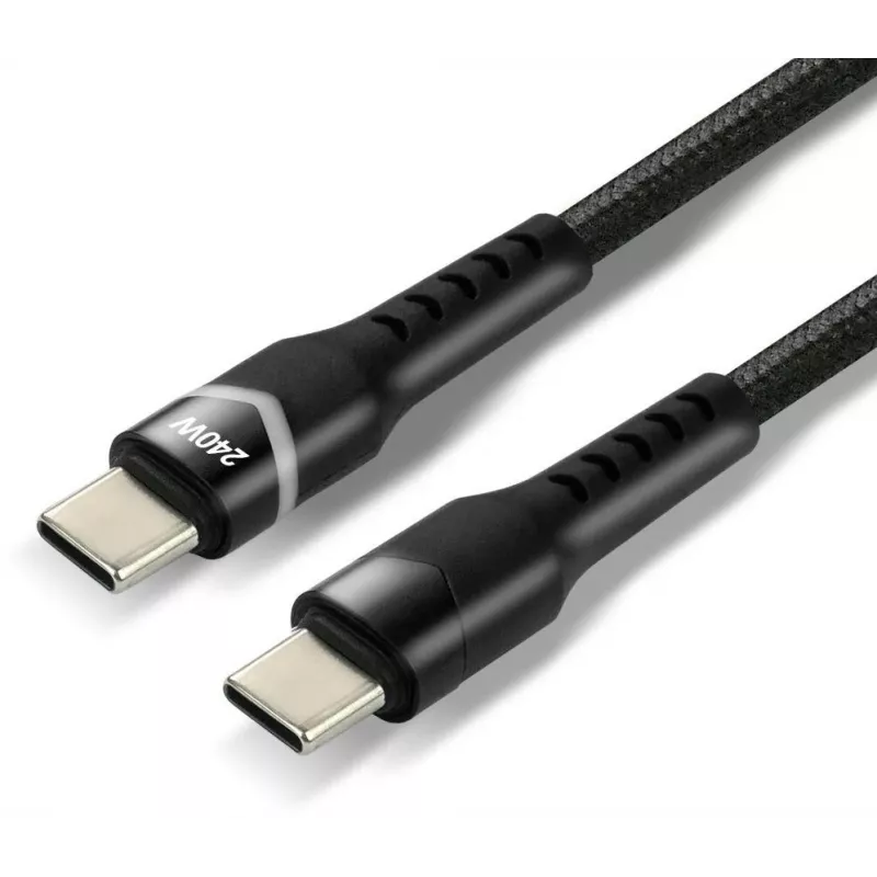 EVERACTIVE USB-C naar USB-C kabel CBB-1PDRS 100cm 48V 5A 240W RGB LED