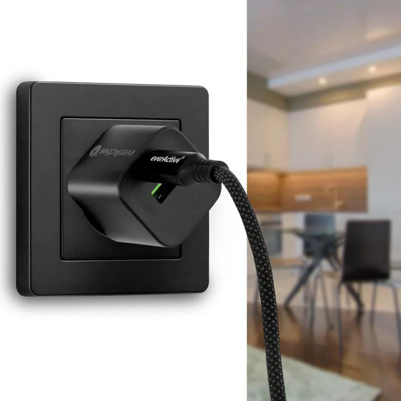 USB-C naar USB-C kabel 100cm 100W PD LCD-display everActive CBB-1PD5L