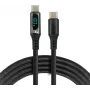 USB-C naar USB-C kabel 100cm 100W PD LCD-display everActive CBB-1PD5L