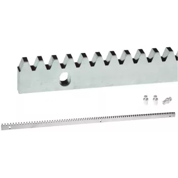 PSG Premium tandheugel 60.051 voor schuifpoorten - 8 mm grondplaat, module M4, 1 meter, verzinkt staal