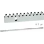 PSG Premium tandheugel 60.051 voor schuifpoorten - 8 mm grondplaat, module M4, 1 meter, verzinkt staal