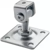 PSG verstelbaar poortscharnier 61.018.01 met plaat 80x80x3mm - M16 schroefdraad (verzinkt oog)