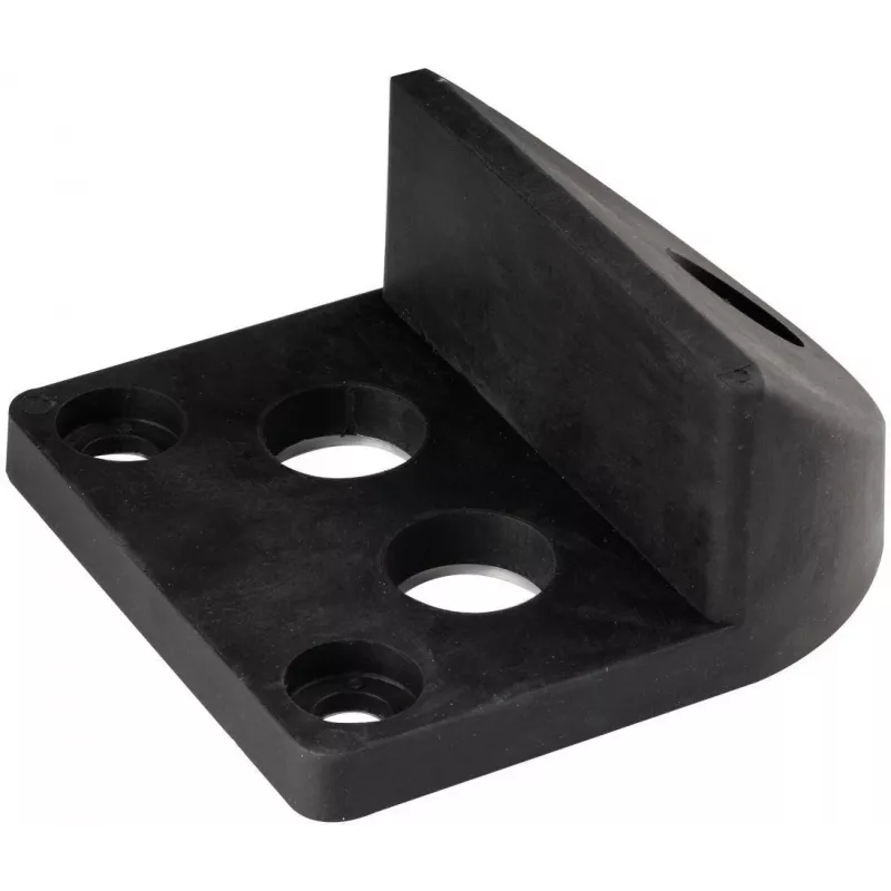 PSG 61.191 aanschroefbare poortstopper (130x150/H65) met rubberbekleding