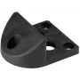 PSG 61.191 aanschroefbare poortstopper (130x150/H65) met rubberbekleding