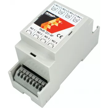ROPAM RM5-12V-4P 4-kanaals 12V DC SPDT relaismodule met LED-indicatoren
