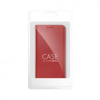 OEM flipcase voor iPhone 17 Pro / 18 Pro Smart Pro Book leer bordeauxrood
