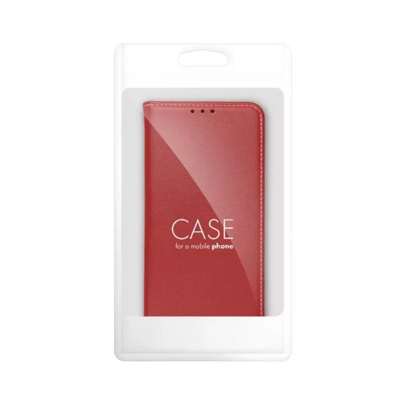 OEM flipcase voor iPhone 17 Pro / 18 Pro Smart Pro Book leer bordeauxrood