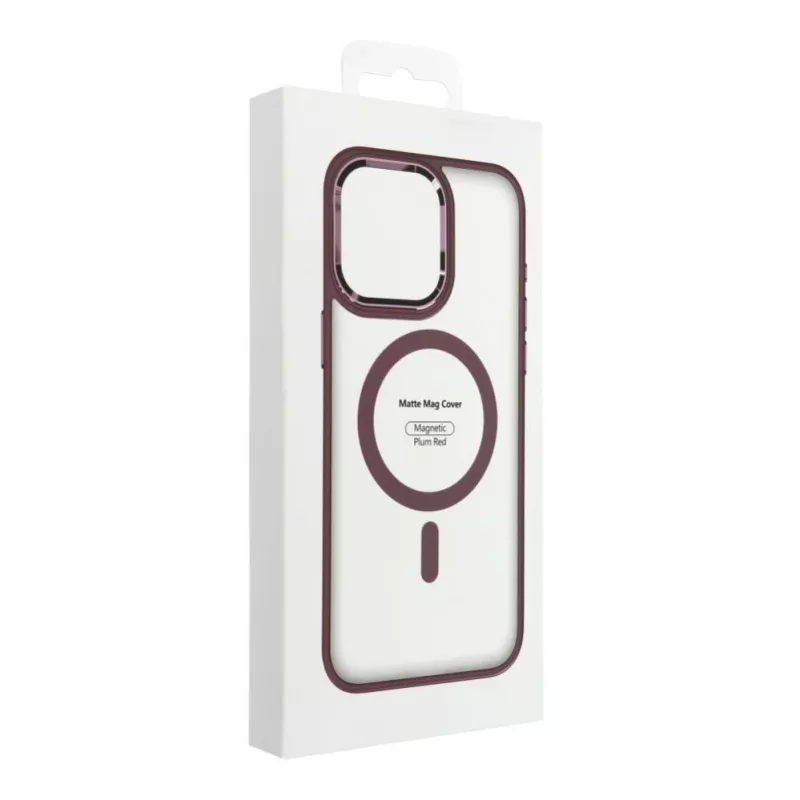 OEM hoesje voor iPhone 17 Pro Max matte Mag Cover compatibel met MagSafe rood