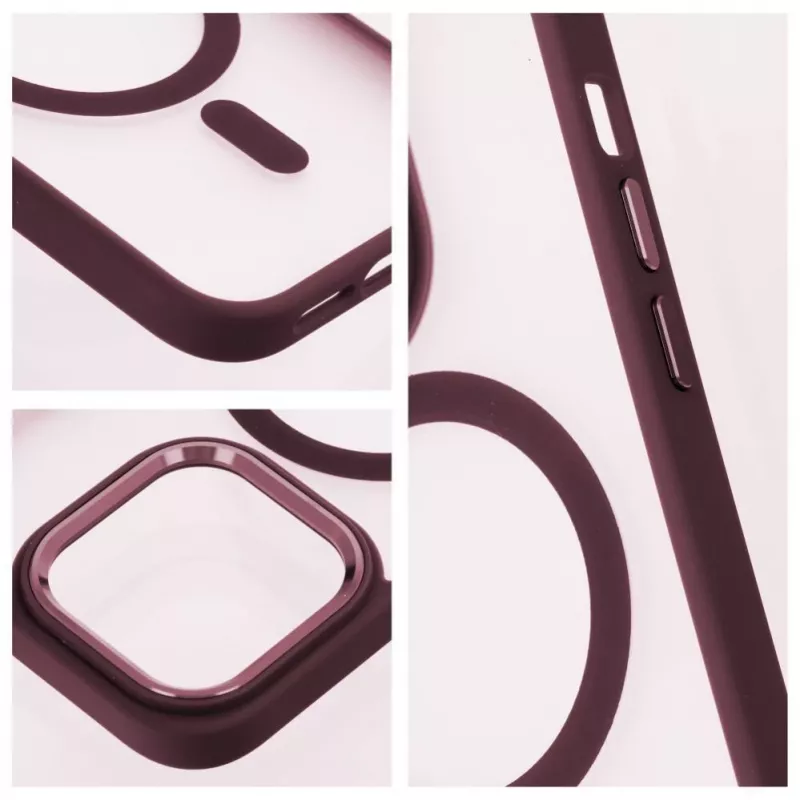 OEM hoesje voor iPhone 17 Pro Max matte Mag Cover compatibel met MagSafe rood