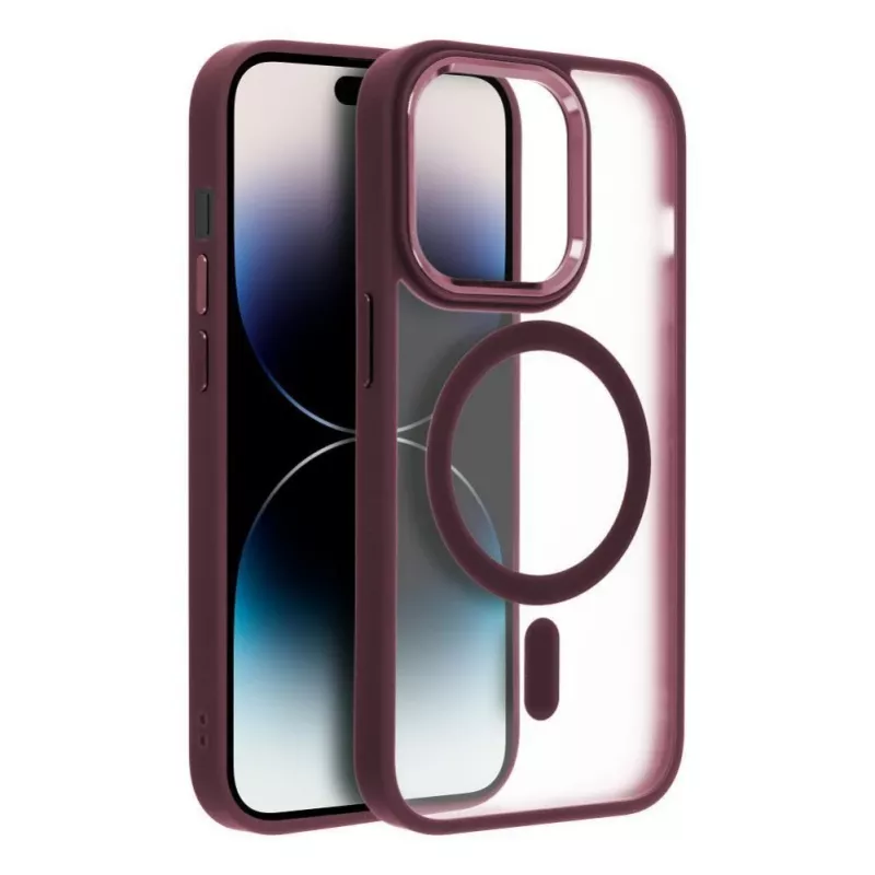 OEM hoesje voor iPhone 17 Pro Max matte Mag Cover compatibel met MagSafe rood