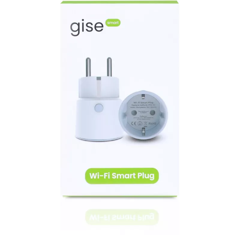 GISE SP-02 slimme Wi-Fi-stekker met energiebewaking, 16A, 3680W, Tuya-compatibel