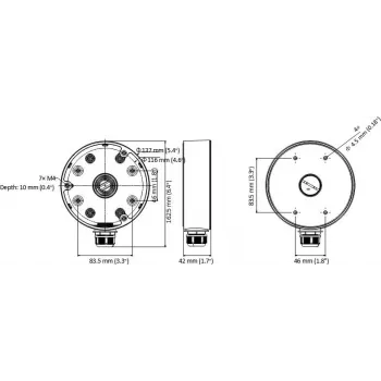 MITON MT-P1280-D21 waterdichte aansluitdoos IP65 120x80x55mm lichtgrijs