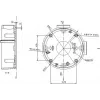 MITON MT-P1260 opbouw aftakdoos 120x60x50mm IP65 lichtgrijs