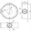 MITON MT-P1260 opbouw aftakdoos 120x60x50mm IP65 lichtgrijs