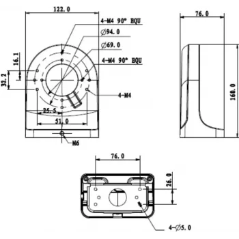 MITON MT-P204W opbouw aftakdoos IP65 wit