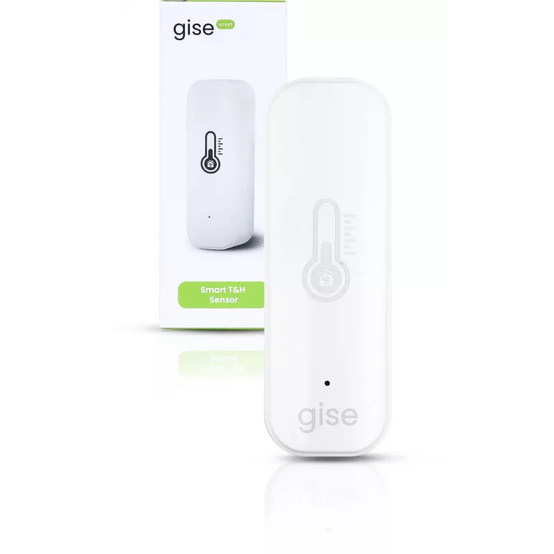 GISE slimme temperatuur- en vochtigheidssensor Wi-Fi wit | Tuya | GTHS-WF-01-W