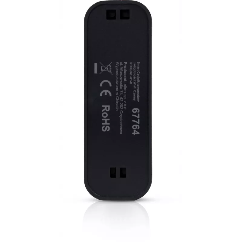 GISE slimme temperatuur- en vochtigheidssensor Wi-Fi zwart | Tuya | GTHS-WF-01-B