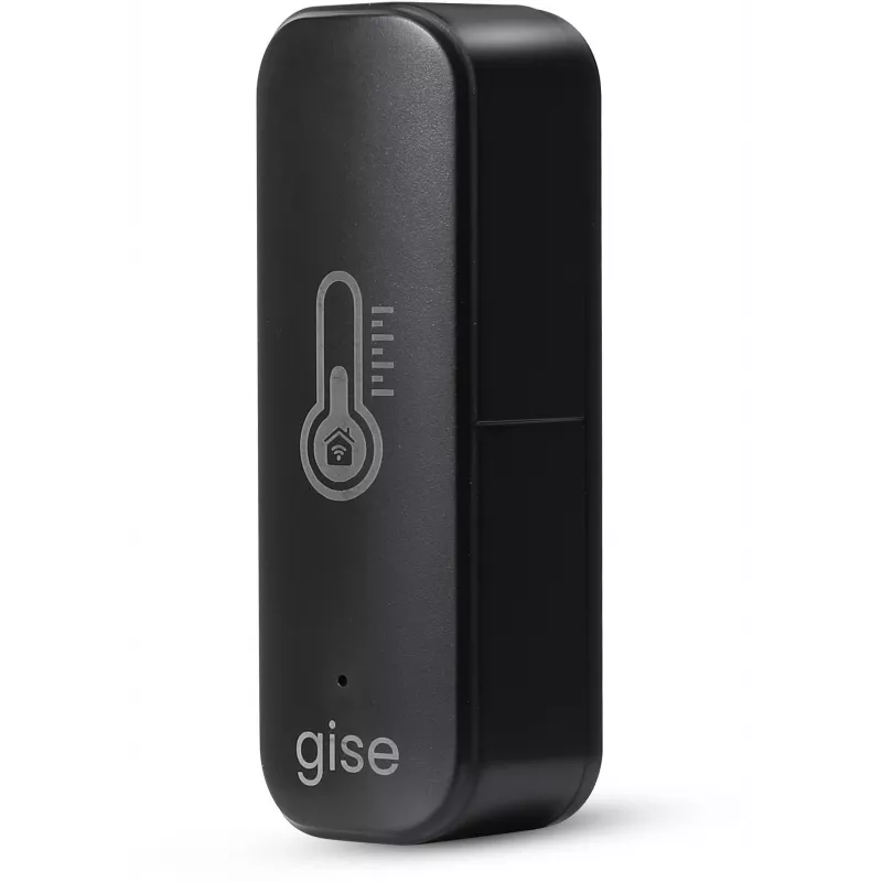 GISE slimme temperatuur- en vochtigheidssensor Wi-Fi zwart | Tuya | GTHS-WF-01-B