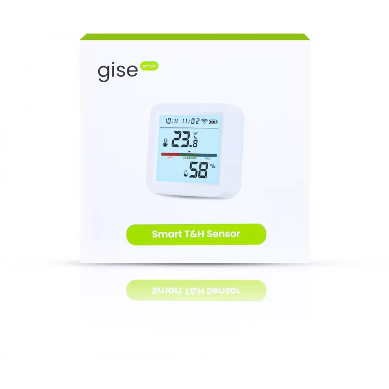 GISE slimme temperatuur- en vochtigheidssensor Wi-Fi Tuya GTHS-WF-02