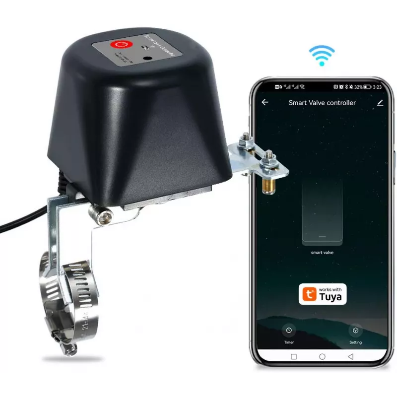 GISE GV-WF slimme Wi-Fi water-/gasventielbesturing, Tuya-compatibel