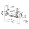BIRA HARTTE XS00U-B elektrisch slot XS-serie 12-24V AC/DC low current versterkt